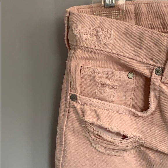 H&M pink jeans size 24 boyfriend low waist - Picture 3 of 4
